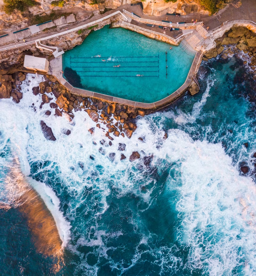 Ocean view with pool